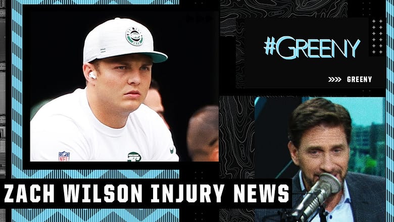 ‘WE ARE CURSED’ ‼️ Zach Wilson won’t be back until at least Week 4 & Jets fan #Greeny is so sad ?
