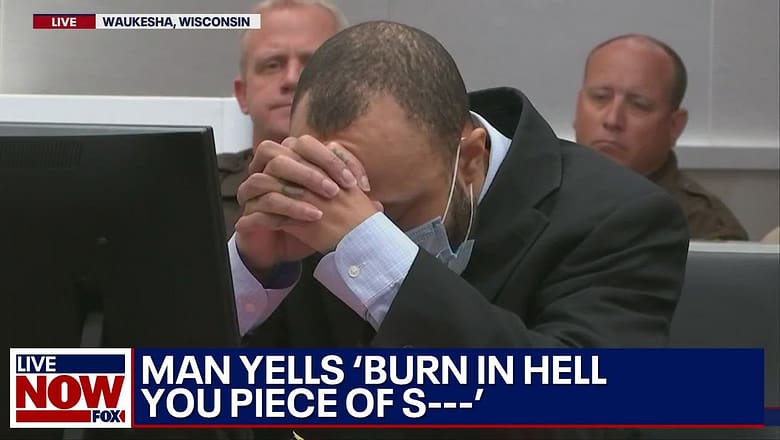 ‘Burn in hell you piece of s—‘: Man in court screams at Darrell Brooks as he’s found guilty