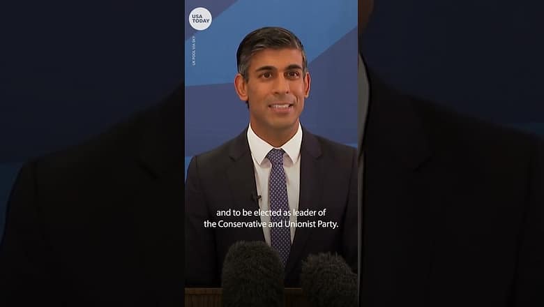 New British PM Rishi Sunak: UK faces ‘profound economic challenge’ | USA TODAY #Shorts