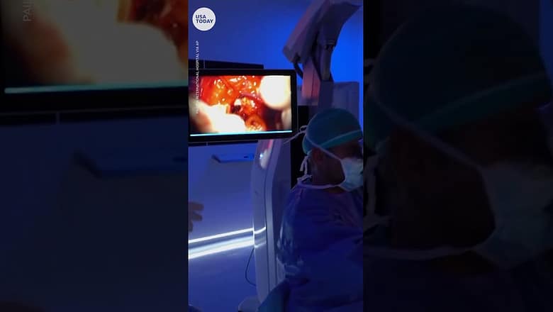 Patient plays saxophone during brain surgery | USA TODAY #Shorts