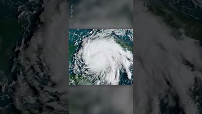 Satellite imagery shows Hurricane Ian’s devastating path | USA TODAY #Shorts