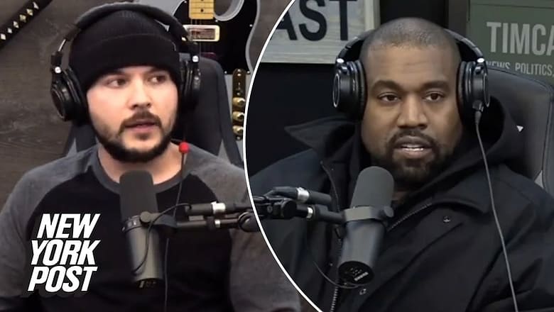 Kanye West storms out of Tim Pool interview after pushback to his anti-Semitic claims | NY Post