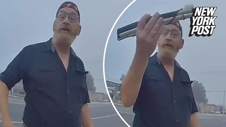 WATCH: Cops arrest legally blind Florida man after mistaking folded cane for gun | New York Post