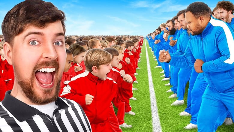 100 Kids Vs 100 Adults For $500,000