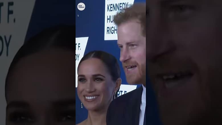 Meghan Markle and Prince Harry accept award before documentary release | USA TODAY #Shorts