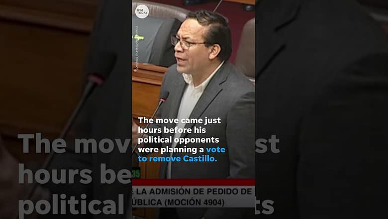 Peru president accused of coup after moving to dissolve congress | USA TODAY #Shorts