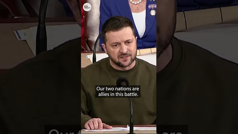 Zelenskyy to Congress: Ukraine ‘will never surrender’ | USA TODAY #Shorts