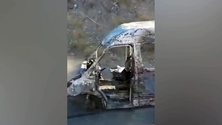 Charred vehicles in Culiacan, Mexico amid violence