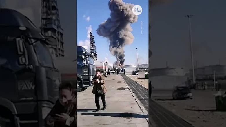 Chemical factory explosion in China leaves at least 2 dead | USA TODAY #Shorts