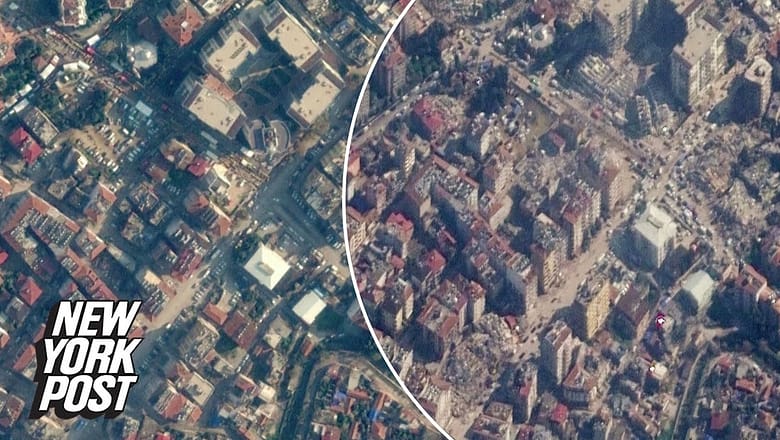 Before and after satellite images show scale of Turkey earthquake destruction | New York Post