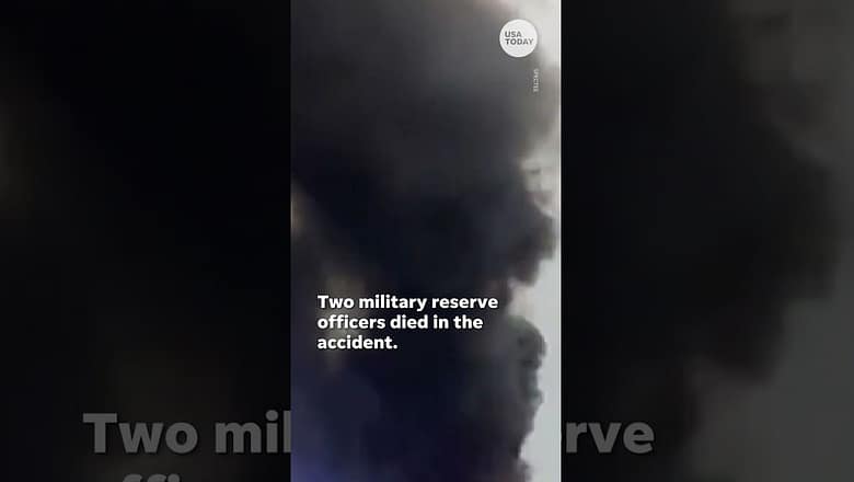 Black Hawk helicopter crashes into Alabama highway | USA TODAY #Shorts