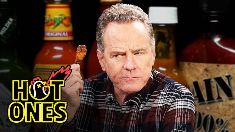 Bryan Cranston Fully Commits While Eating Spicy Wings | Hot Ones