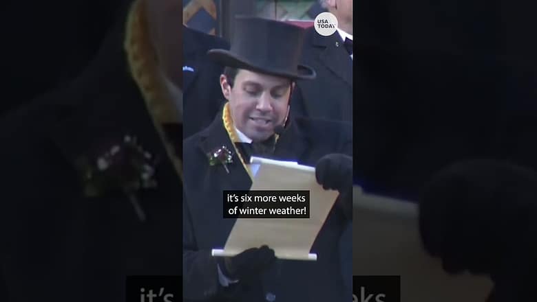 Groundhog Day: Punxsutawney Phil predicts another six weeks of winter | USA TODAY #Shorts