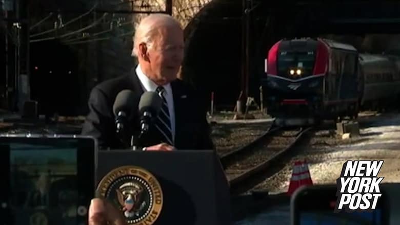Joe Biden claims he had Amtrak train key, rode home 15% of time with engineers | New York Post