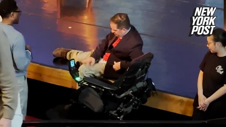 Paralyzed Councilman Chris Hinds forced to crawl onto debate stage with no wheelchair ramp | NY Post