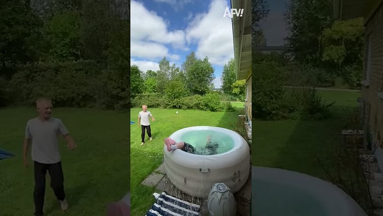 Pool Mischief Managed, or Is It???#funny #shorts #fails #funnyshorts