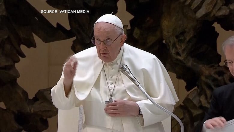 Pope Francis describes war in Ukraine ‘cruel, absurd’ and calls for cease-fire
