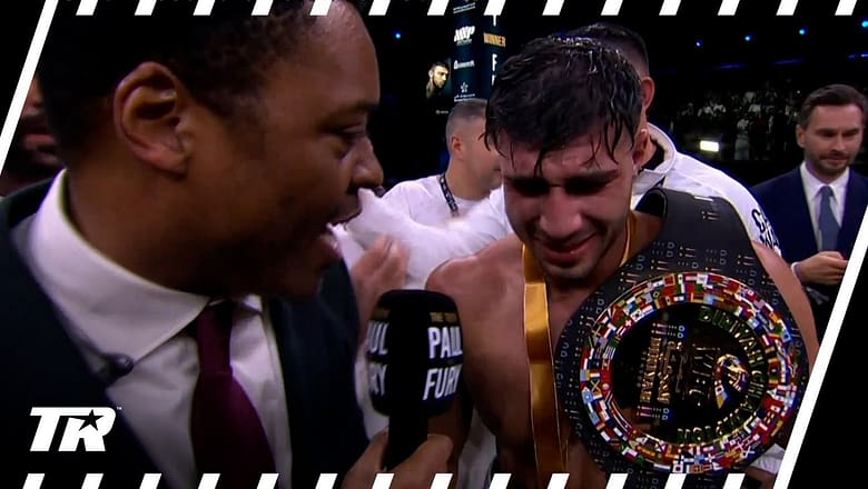 Tommy Fury Overcome with Emotion After Beating Jake Paul, Will Accept Rematch | POST-FIGHT INTERVIEW