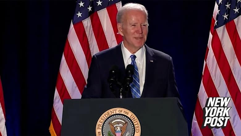 Biden laughs at Marjorie Taylor Greene pinning 2020 fentanyl deaths of two brothers on him | NY Post