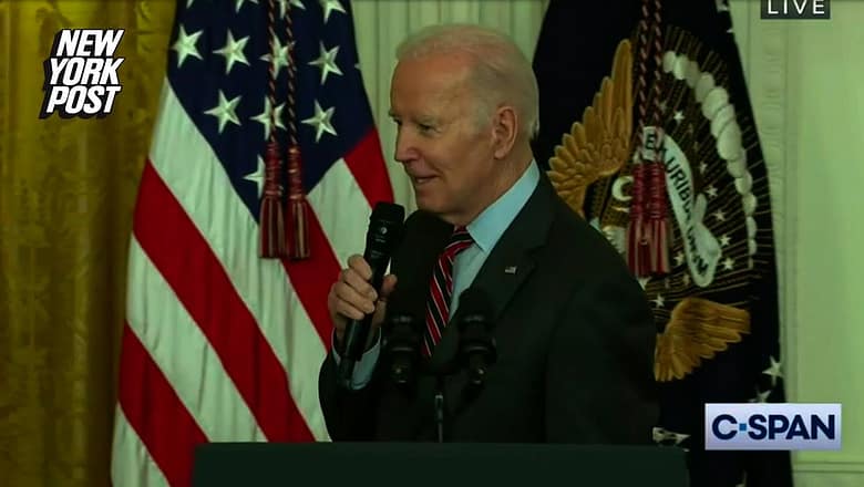 Biden makes ice cream joke in first statement since Nashville shooting | New York Post