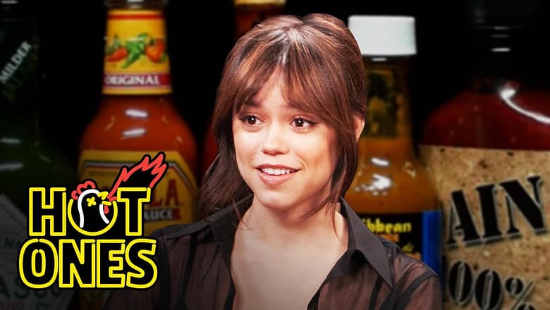 Jenna Ortega Doesn’t Flinch While Eating Spicy Wings | Hot Ones