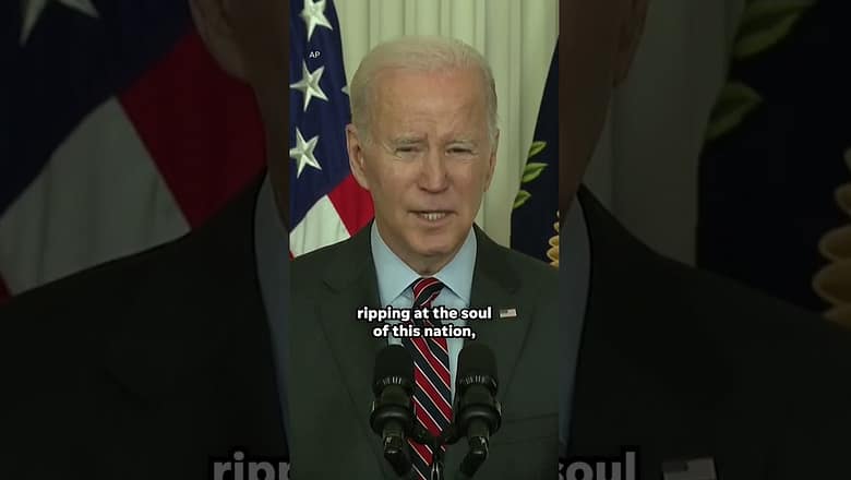 President Biden comments on Covenant school shooting in Nashville #Shorts
