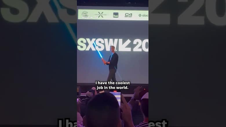 Realistic-looking ‘Star Wars’ lightsaber unveiled at SXSW event #Shorts