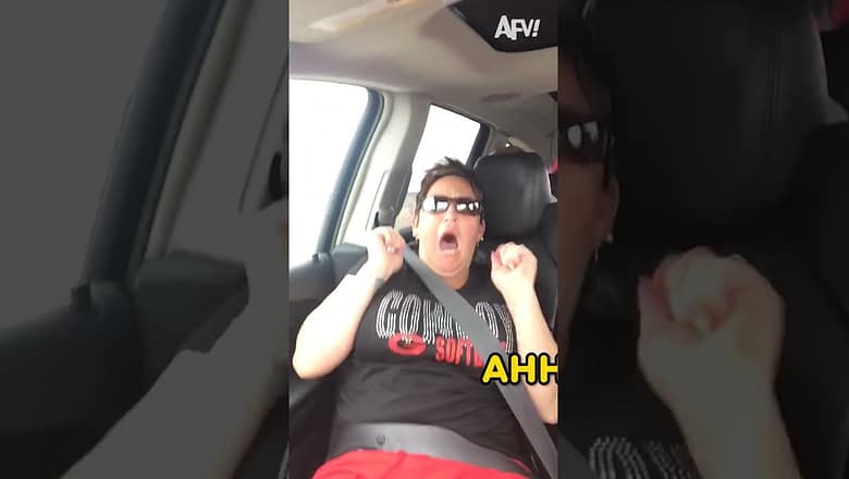 And She Stayed Awake the Rest of the Trip ? #scare #fail #funny #shorts #comedy #afv