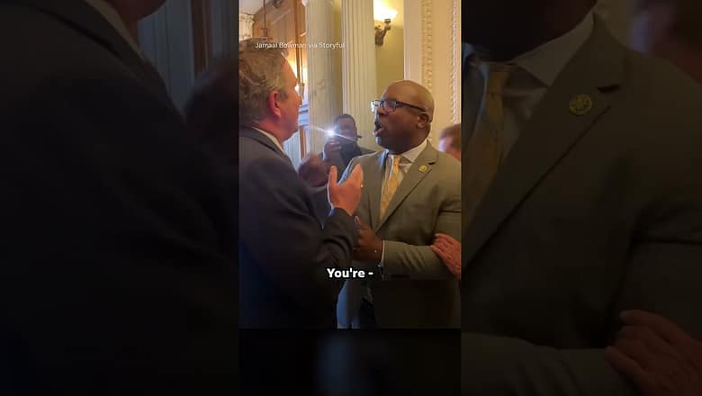 ‘Children are dying!’ Rep. Bowman argues with Rep. Massie over gun violence #Shorts