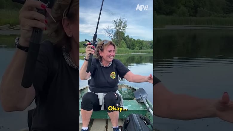 Ethel’s NOT Having It! ?? funny #scare #fishing #fail