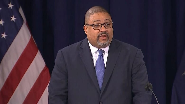 Manhattan District Attorney Alvin Bragg outlines charges against Donald Trump