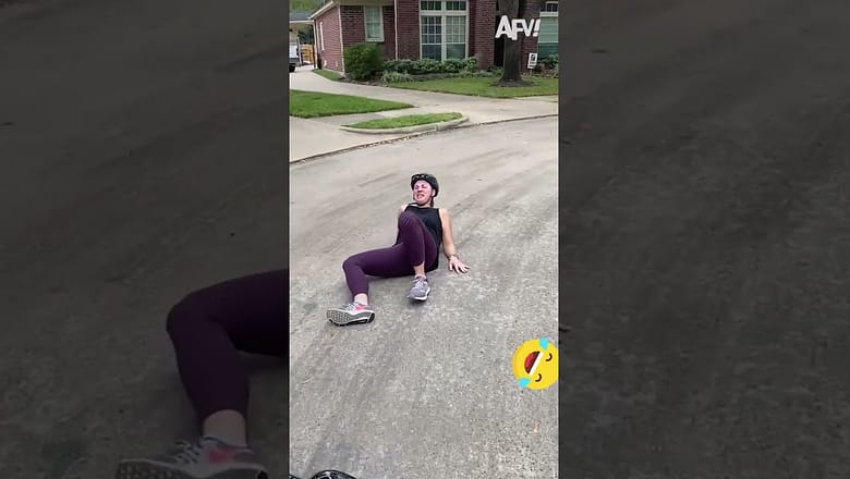 Momma Did Her Best! ? #fail #hoverboard #fall #afv #funny #shorts