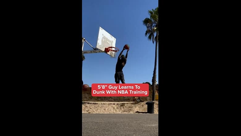 5’8″ Guy Learns To Dunk With NBA Training