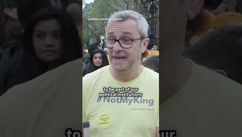 Anti-monarchy protesters arrested outside coronation of King Charles III #Shorts
