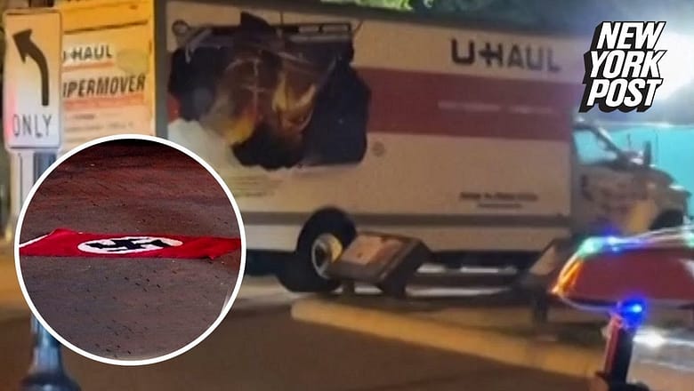 Driver with Nazi flag charged with threat to kill or harm prez, VP or family member in DC crash