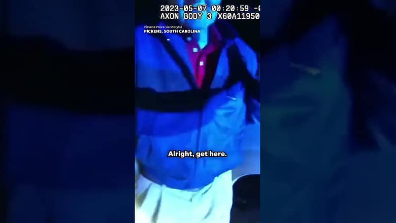 Elderly man gives police officer dance lesson during traffic stop #Shorts