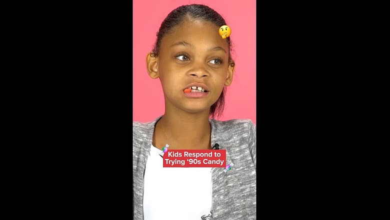 Kids Respond to Trying ’90s Candy #shorts