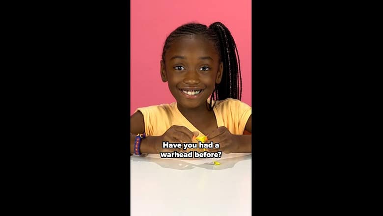 Kids Try Warheads For The First Time #shorts