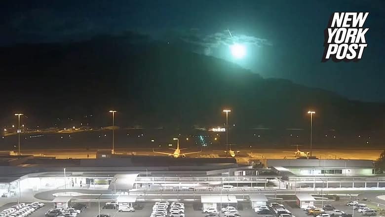 Meteoroid fireball blazes across night sky: ‘Pretty incredible’ | New York Post