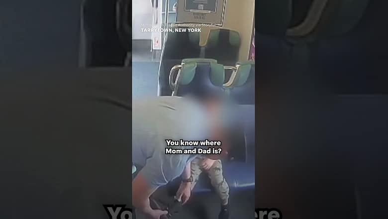 Rail workers stop train to rescue three-year-old stuck on the tracks #Shorts