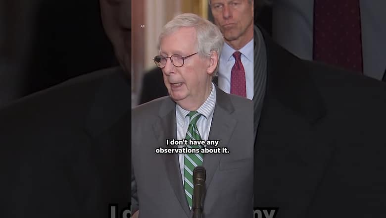 ‘The American people have to decide’: Sen. McConnell on Trump being liable for sexual abuse #Shorts