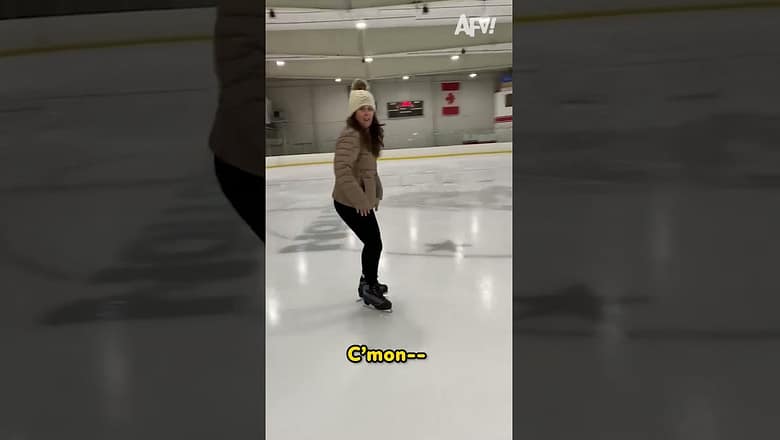The Best Birthday Message ??⛸️ #fail #fall #funny #iceskate
