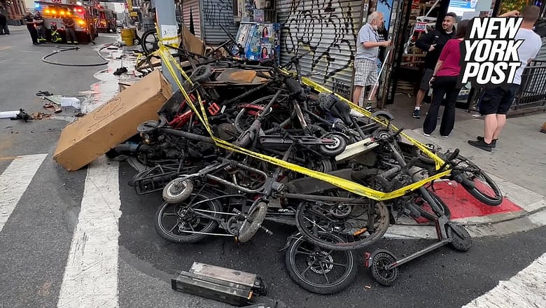 4 dead, 2 critically injured in NYC e-bike store fire