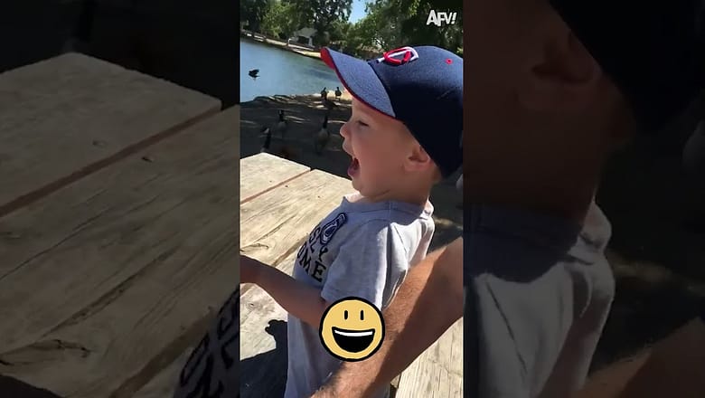 Baby feeds the birds #shorts #cutebaby #cute #shortsvideo #shortsfeed