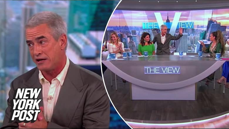 Dermot Mulroney walks off ‘The View’ to show support for writers’ strike