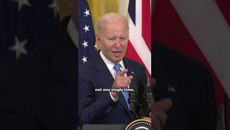‘I’m honest’: Biden says he played no role in Donald Trump’s indictment #Shorts