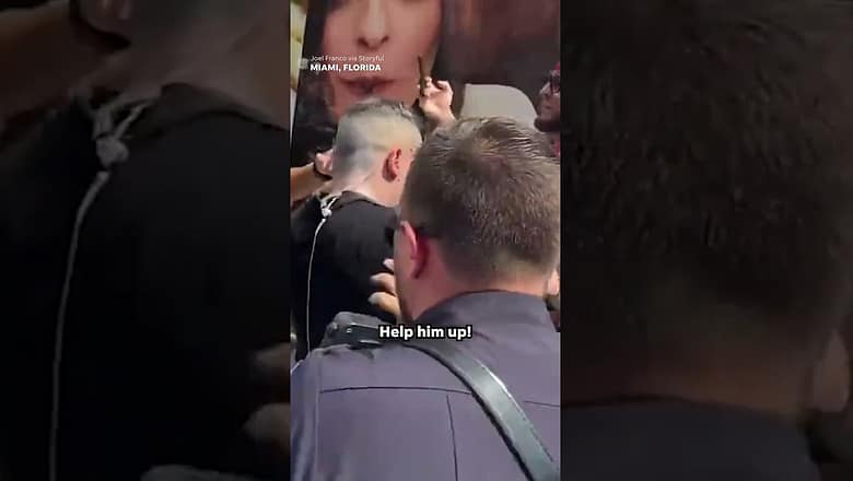 Man tackled, arrested after running in front of Trump’s motorcade #Shorts