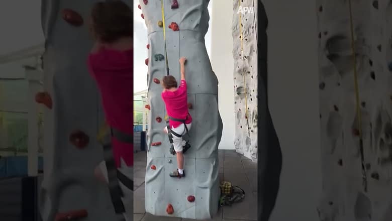 Think of bouldering as a challenge #shorts #shortsfeed #shortsvideo #kids #kidsvideo
