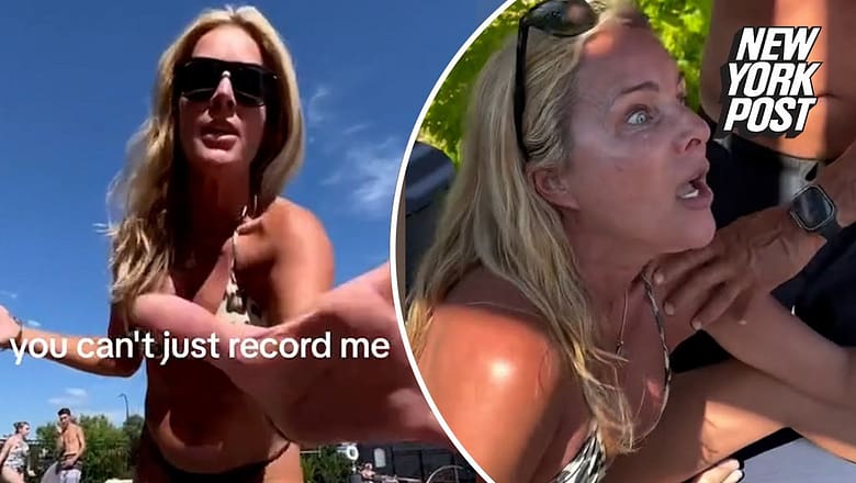 Bikini-clad woman goes on racially charged rant against family at Colo. apartment complex pool