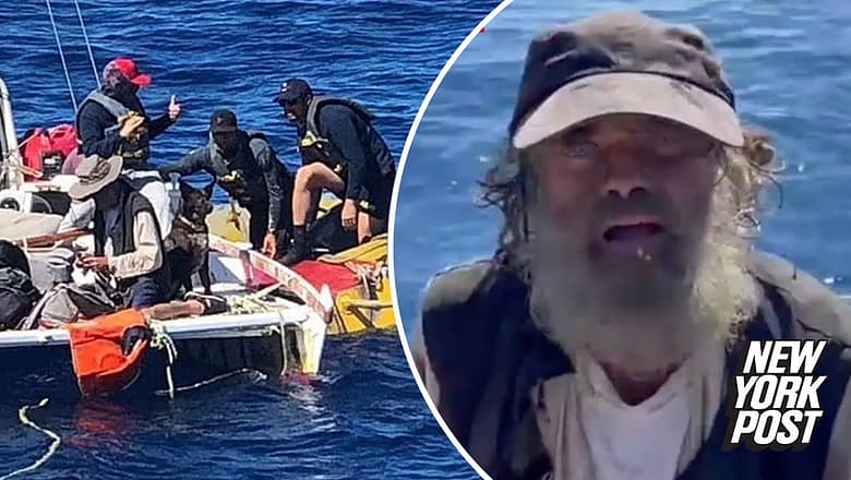 Sailor and dog amazingly survive on rainwater, raw fish while adrift for two months